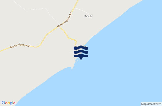 Brava, Somaliaの潮見表地図