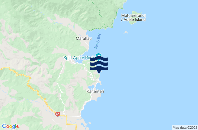 Breaker Bay, New Zealandの潮見表地図