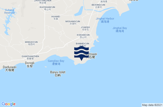 Breaker Point, Chinaの潮見表地図