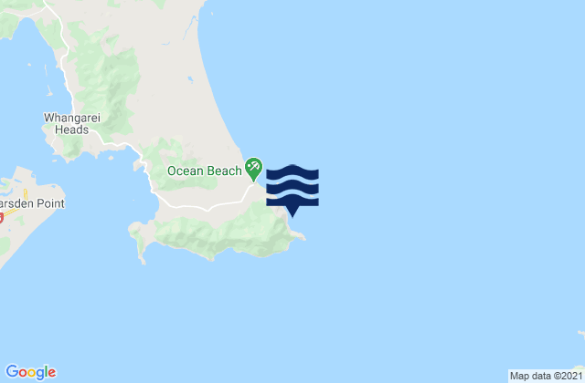 Bream Head, New Zealandの潮見表地図