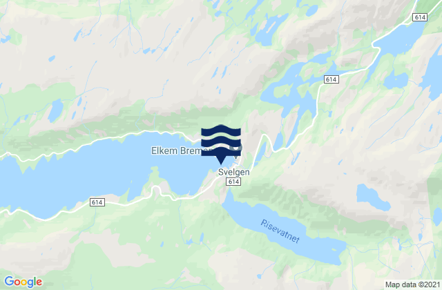 Bremanger, Norwayの潮見表地図