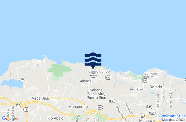Brenas, Puerto Ricoの潮見表地図