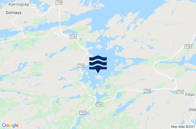 Brevik, Norwayの潮見表地図