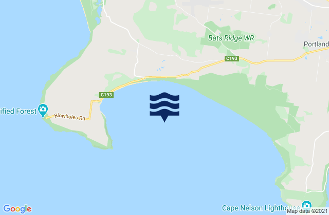 Bridgewater Bay, Australiaの潮見表地図