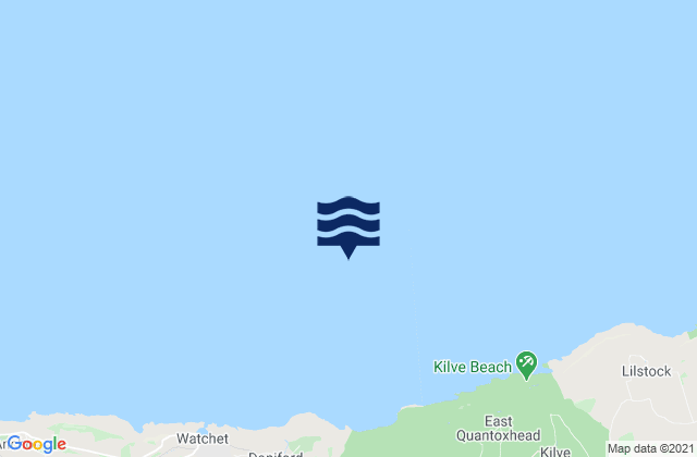 Bridgwater Bay, United Kingdomの潮見表地図