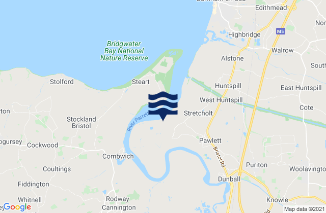 Bridgwater, United Kingdomの潮見表地図