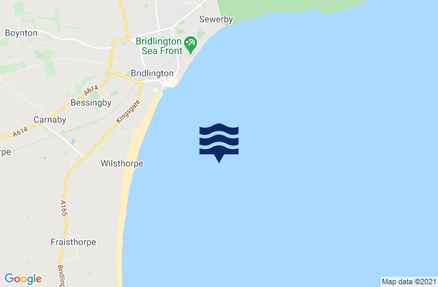 Bridlington Bay, United Kingdomの潮見表地図