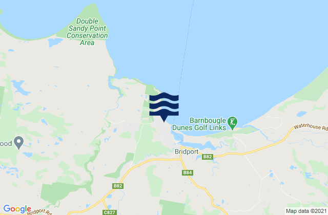 Bridport, Australiaの潮見表地図