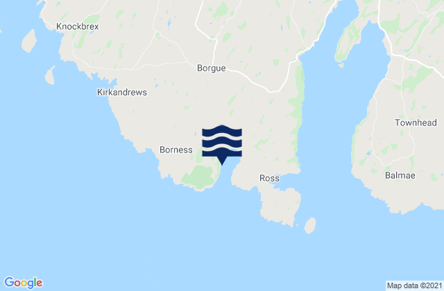 Brighouse Bay, United Kingdomの潮見表地図