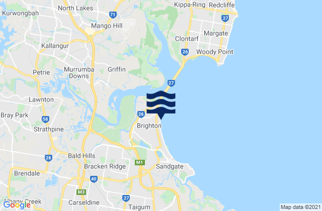 Brighton, Australiaの潮見表地図