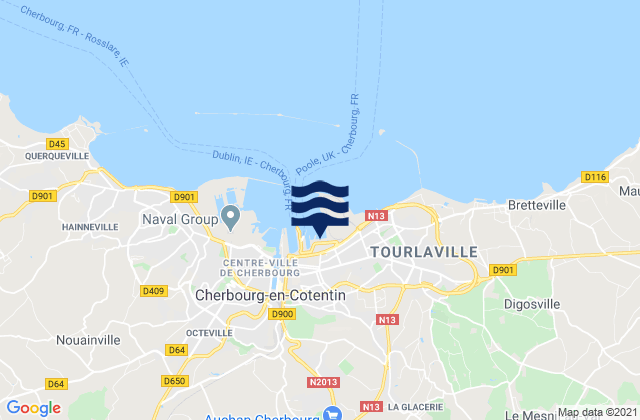 Brix, Franceの潮見表地図