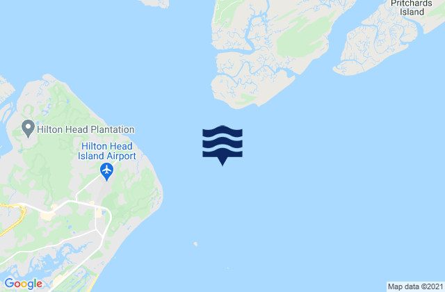 Broad River Entrance Point Royal Sound, United Statesの潮見表地図