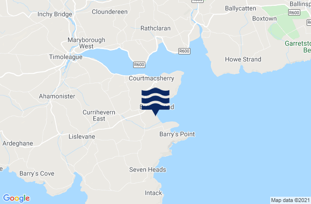 Broadstrand Bay, Irelandの潮見表地図