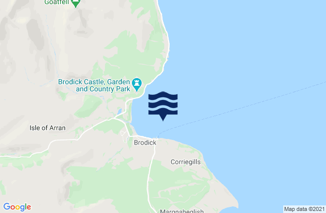 Brodick Bay, United Kingdomの潮見表地図