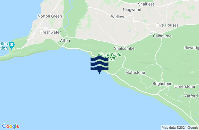 Brook Bay Beach, United Kingdomの潮見表地図