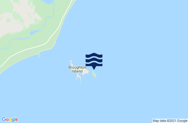 Broughton Island, Australiaの潮見表地図