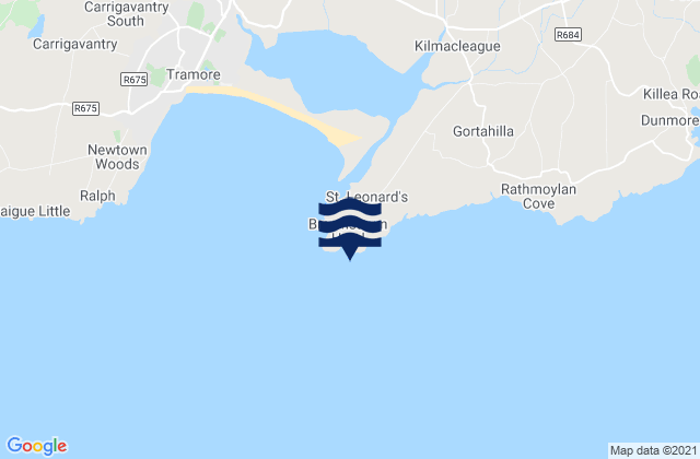Brownstown Head, Irelandの潮見表地図