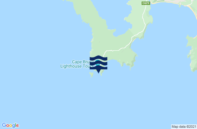 Bruny Island - Lighthouse Bay, Australiaの潮見表地図