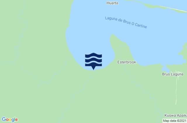 Brus Laguna, Hondurasの潮見表地図