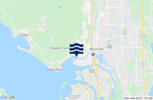 Bryant, United Statesの潮見表地図