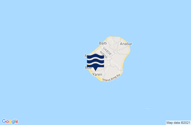 Buada District, Nauruの潮見表地図