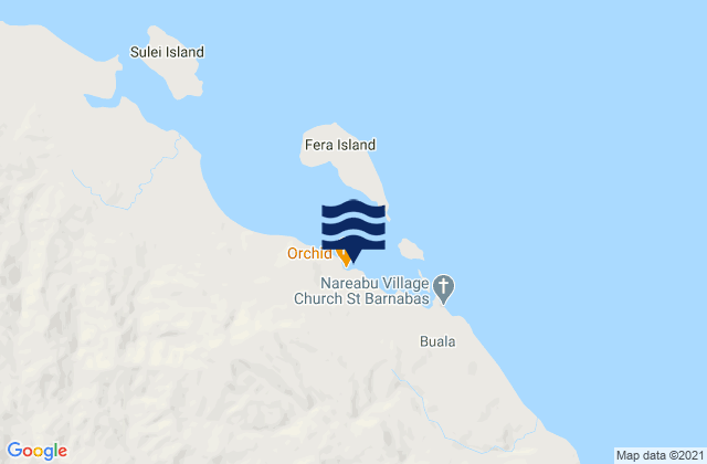 Buala, Solomon Islandsの潮見表地図