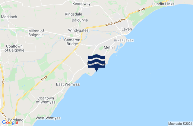 Buckhaven, United Kingdomの潮見表地図