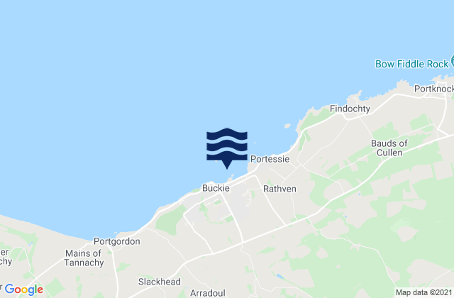 Buckie, United Kingdomの潮見表地図