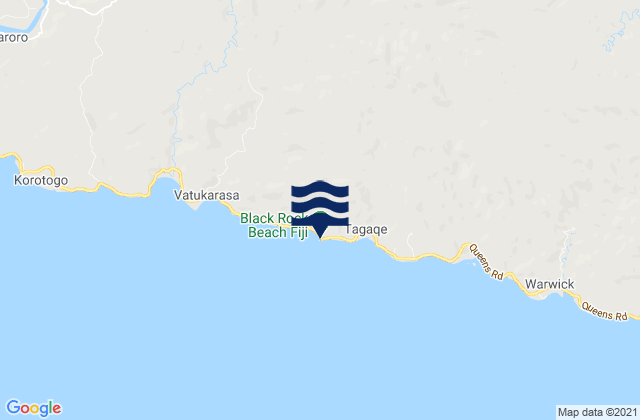 Bucona Point, Fijiの潮見表地図