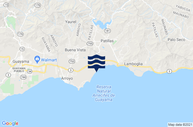 Buena Vista, Puerto Ricoの潮見表地図