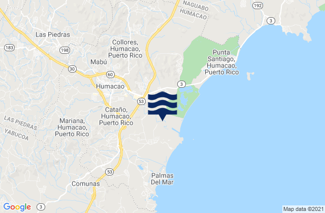 Buena Vista Barrio, Puerto Ricoの潮見表地図