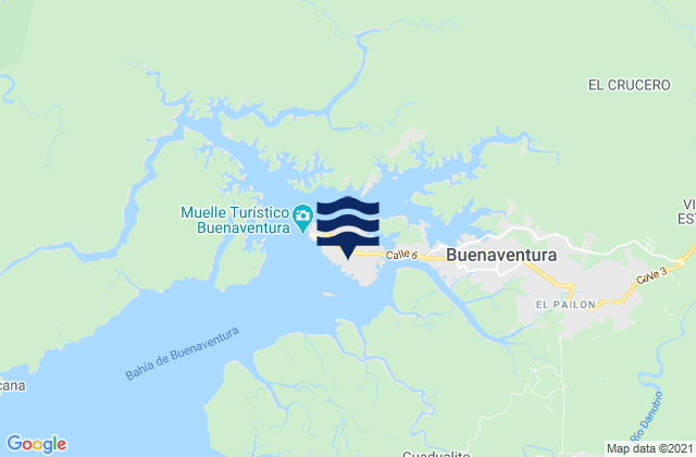Buenaventura, Colombiaの潮見表地図