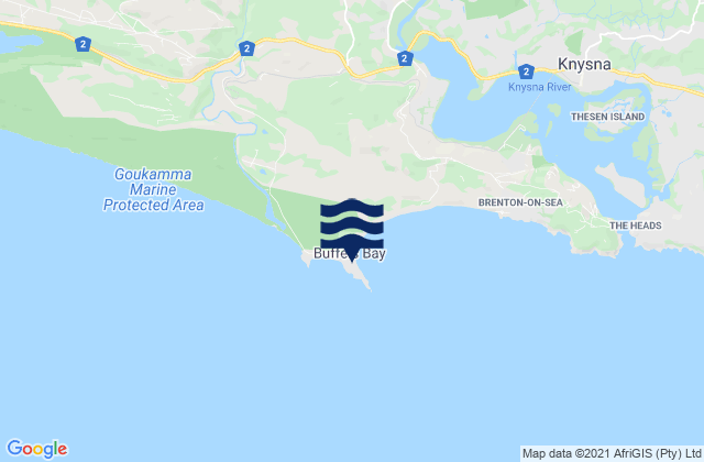Buffels Bay, South Africaの潮見表地図