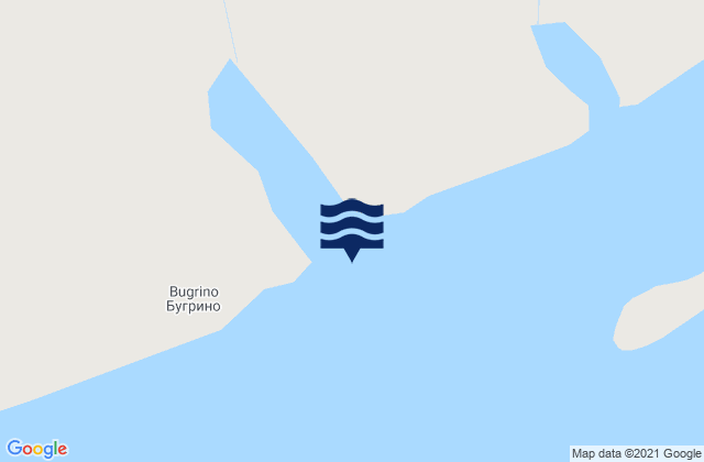 Bugrino Kolguyev Island, Russiaの潮見表地図