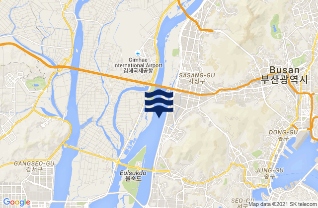 Buk-gu, South Koreaの潮見表地図