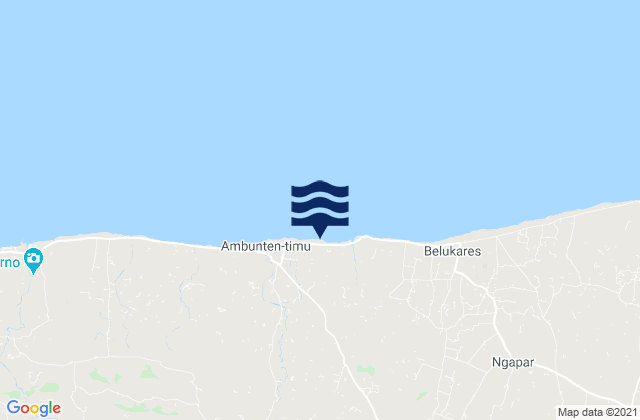 Bukabu, Indonesiaの潮見表地図