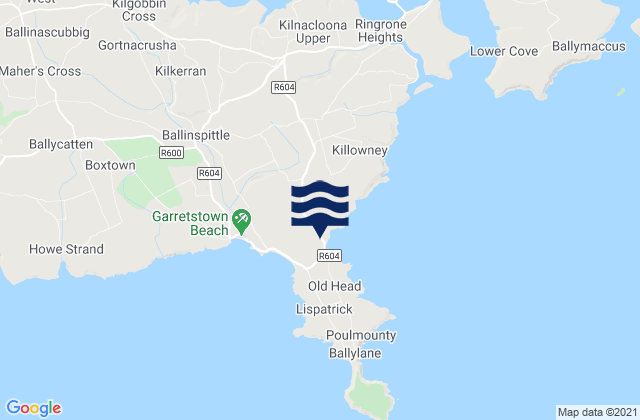 Bullens Bay, Irelandの潮見表地図