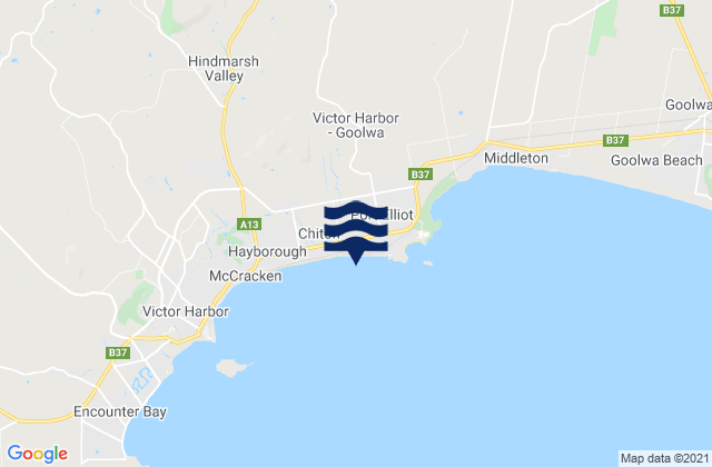 Bullies, Australiaの潮見表地図