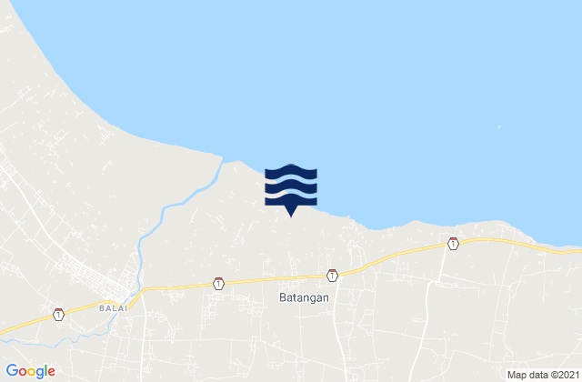 Bumimulyo, Indonesiaの潮見表地図