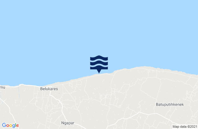 Bungereng, Indonesiaの潮見表地図