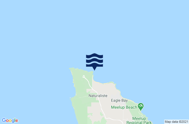Bunker Bay, Australiaの潮見表地図
