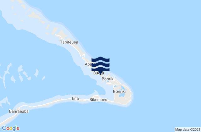 Buota Village, Kiribatiの潮見表地図