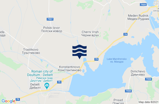 Burgas, Bulgariaの潮見表地図