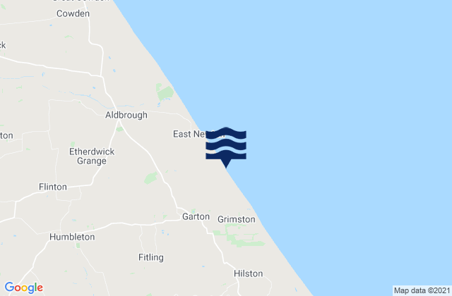 Burton Pidsea, United Kingdomの潮見表地図
