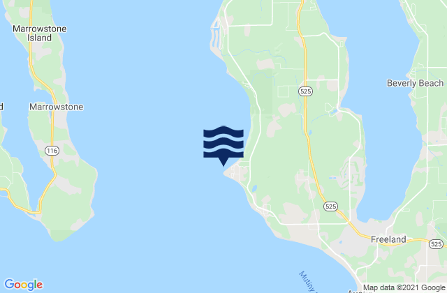Bush Point (Whidbey Island), United Statesの潮見表地図