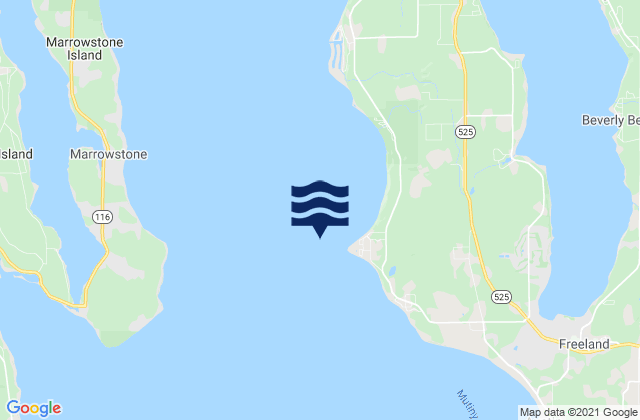 Bush Point Light 0.5 mile NW of, United Statesの潮見表地図