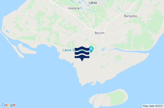 Byrum, Denmarkの潮見表地図