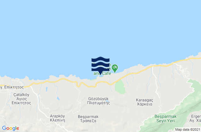 Béïkioï, Cyprusの潮見表地図