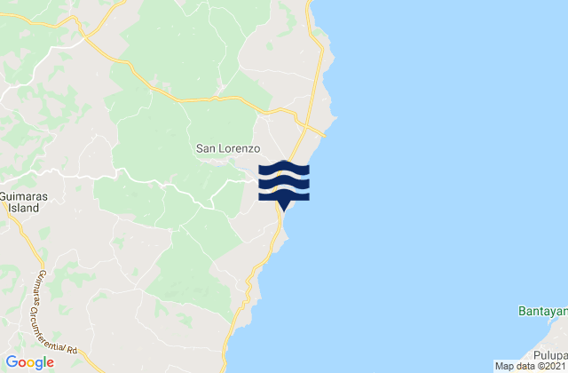 Cabano, Philippinesの潮見表地図