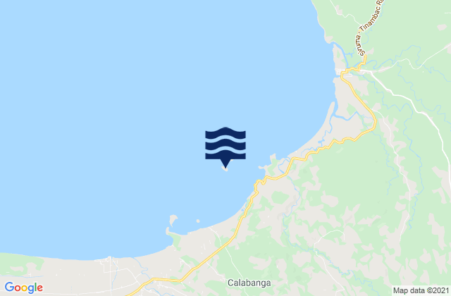 Cabgan Island, Philippinesの潮見表地図